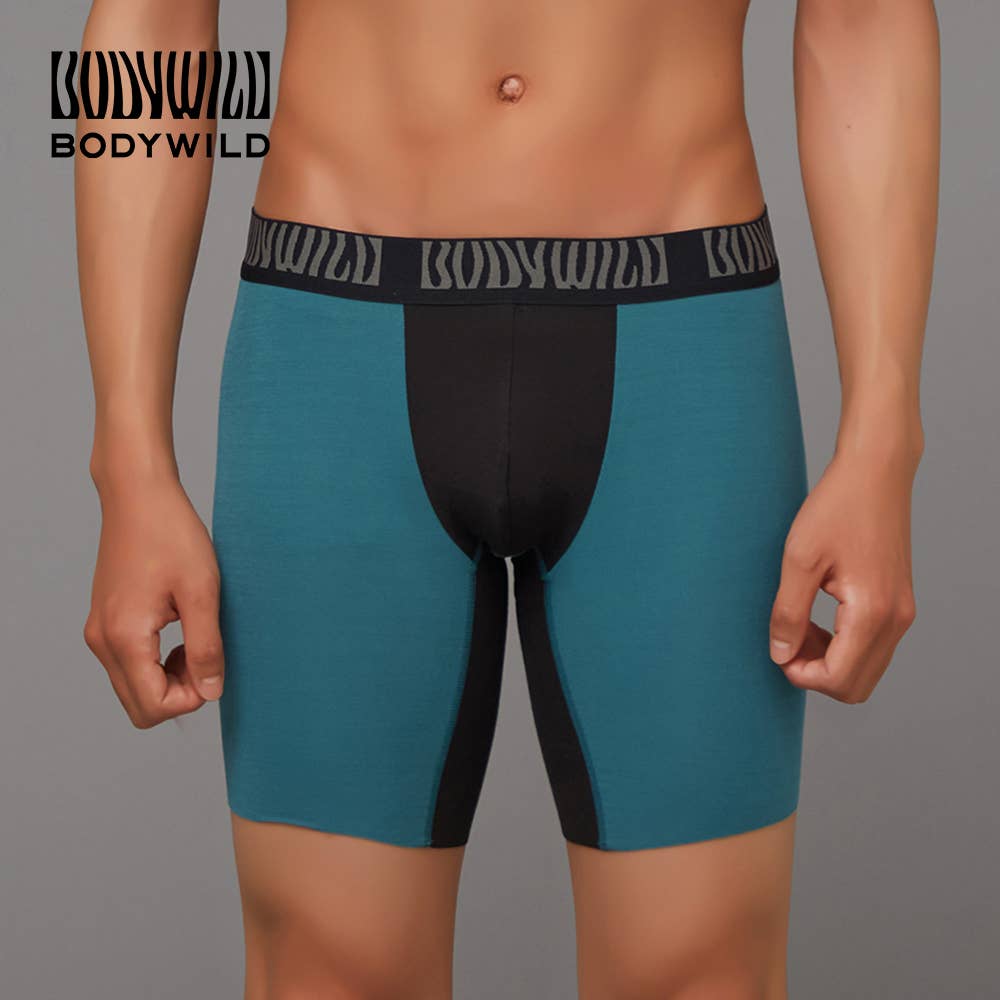 [Unhemmed] Long boxer shorts (front closure) [SALE]